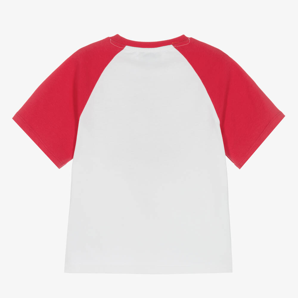 KENZO KIDS Girls White Pink T Shirt Childrensalon Outlet