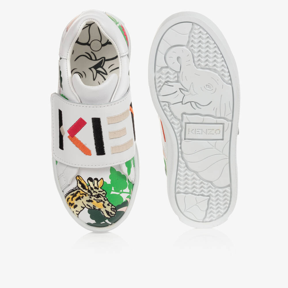 Kenzo white slip on on sale