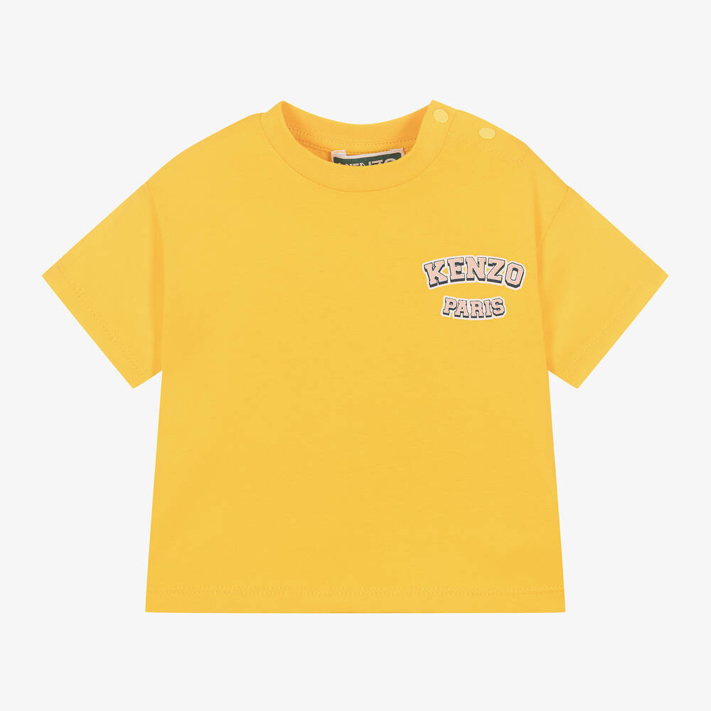 Kenzo t shirt yellow hot sale