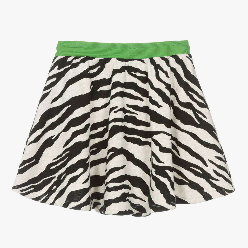 KENZO KIDS-تنورة قطنية بنقشة الحمار الوحشي للبنات | Childrensalon Outlet