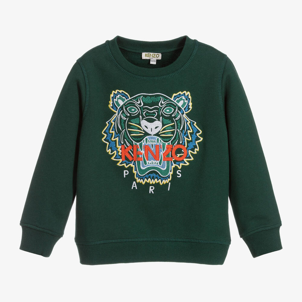 Kenzo jumper green tiger outlet