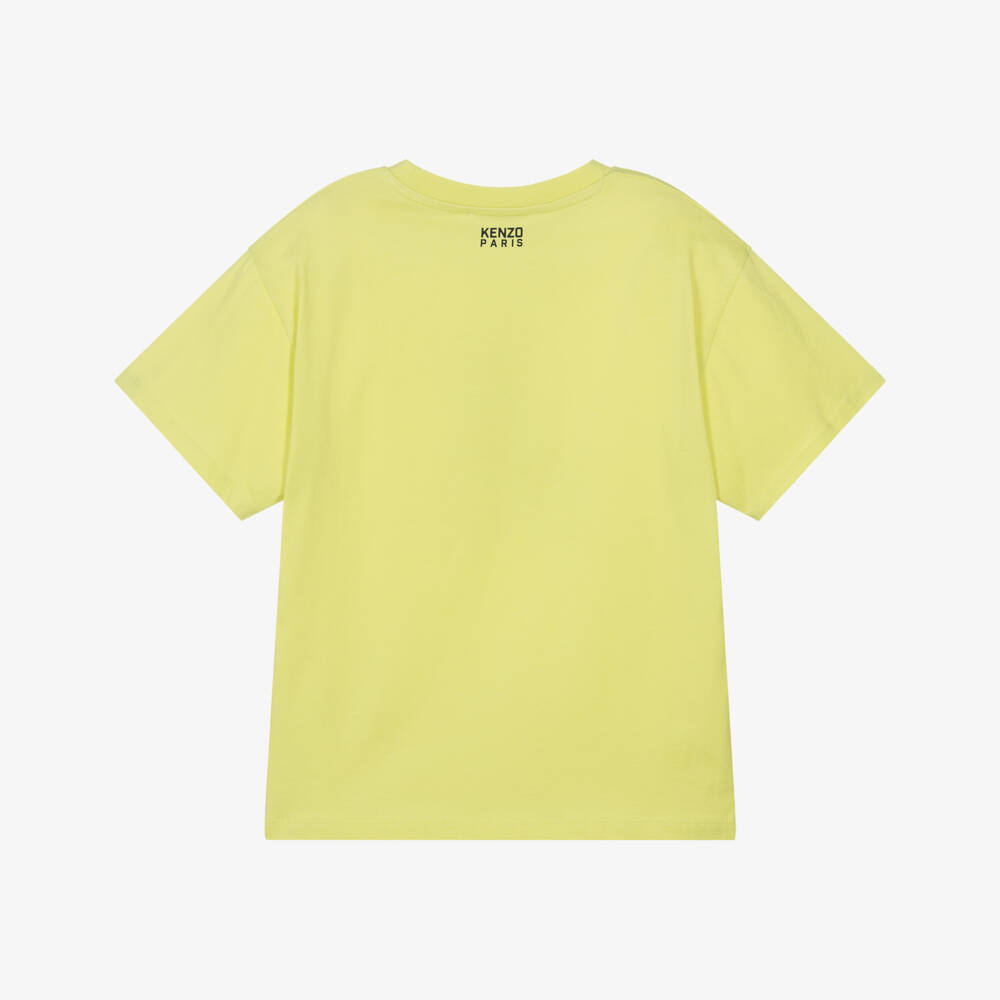 KENZO KIDS-Green Elephant Logo T-shirt | Childrensalon Outlet