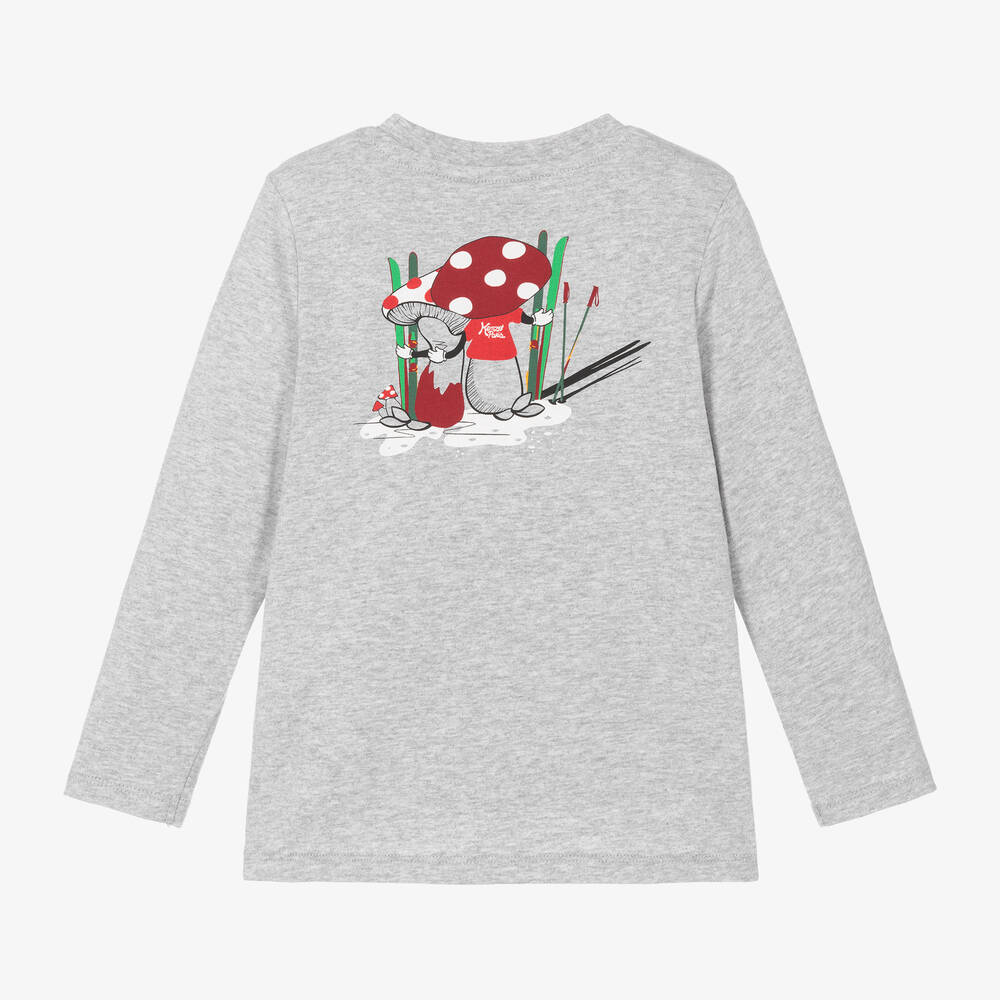 KENZO KIDS-توب قطن لون رمادي | Childrensalon Outlet