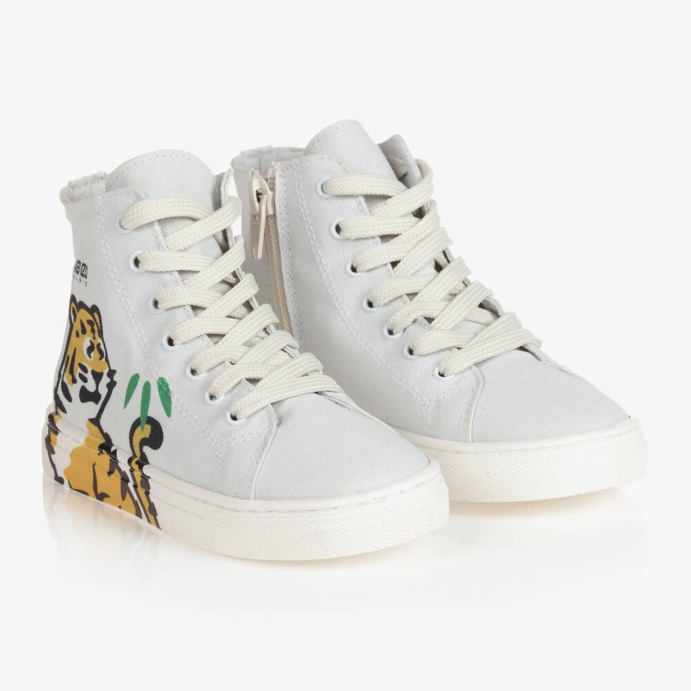 KENZO KIDS - Hohe Sneaker „KOTORA“ Grau | Childrensalon