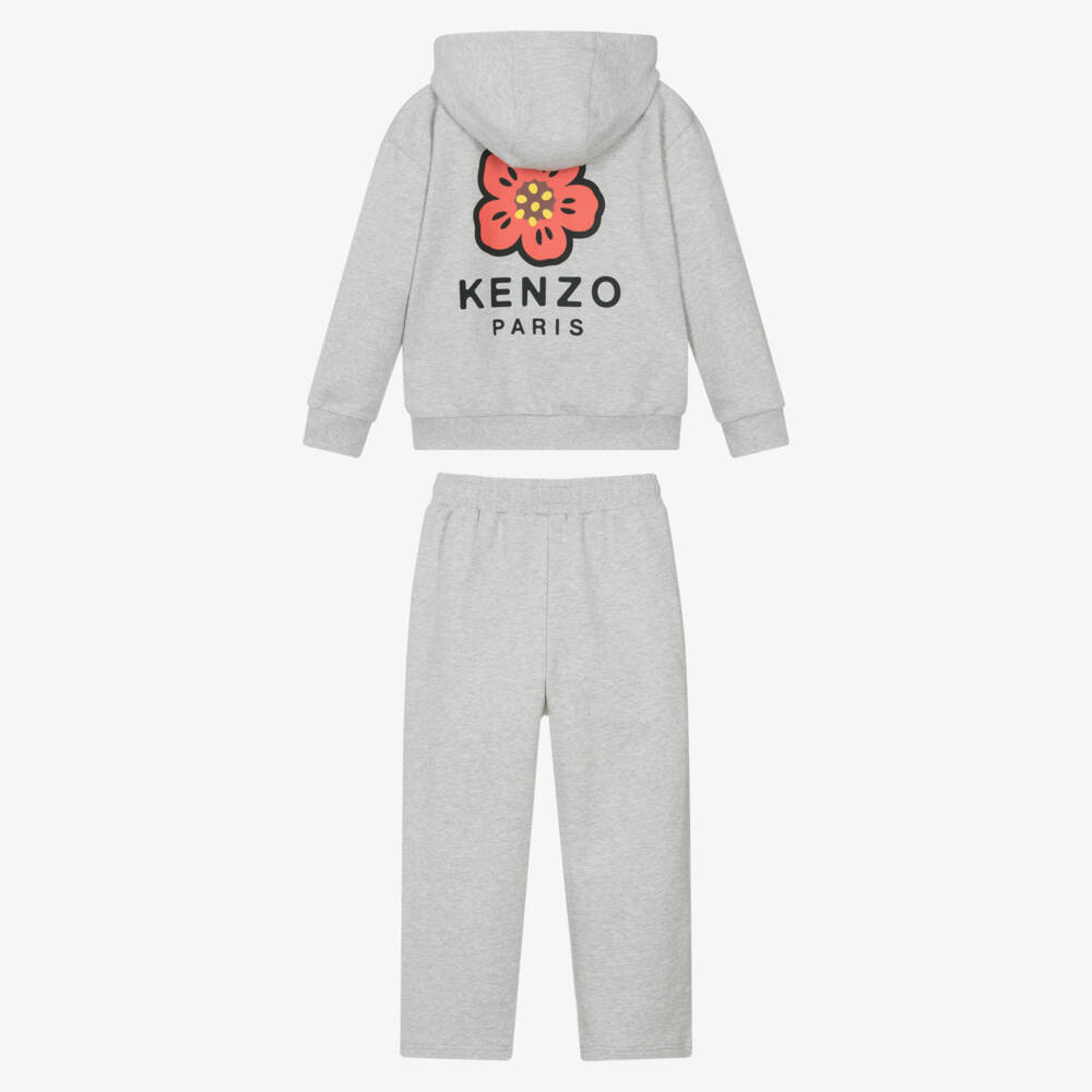 KENZO KIDS-Grey Logo Tracksuit | Childrensalon Outlet