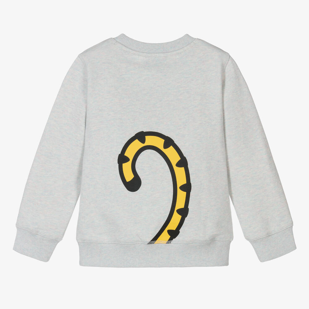 KENZO KIDS-Grey Marl Cotton KOTORA Sweatshirt | Childrensalon Outlet