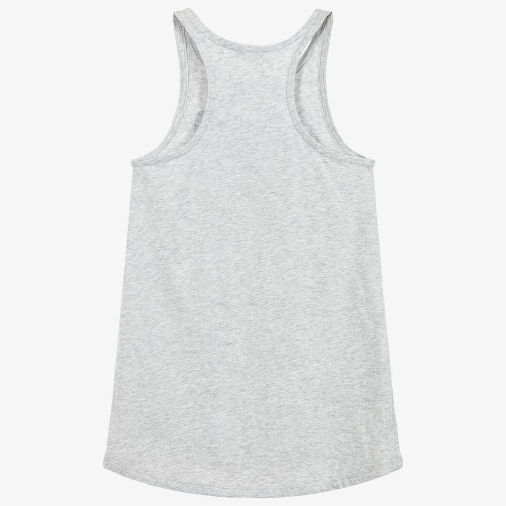 KENZO KIDS-Grey TIGER Cotton Jersey Dress | Childrensalon Outlet