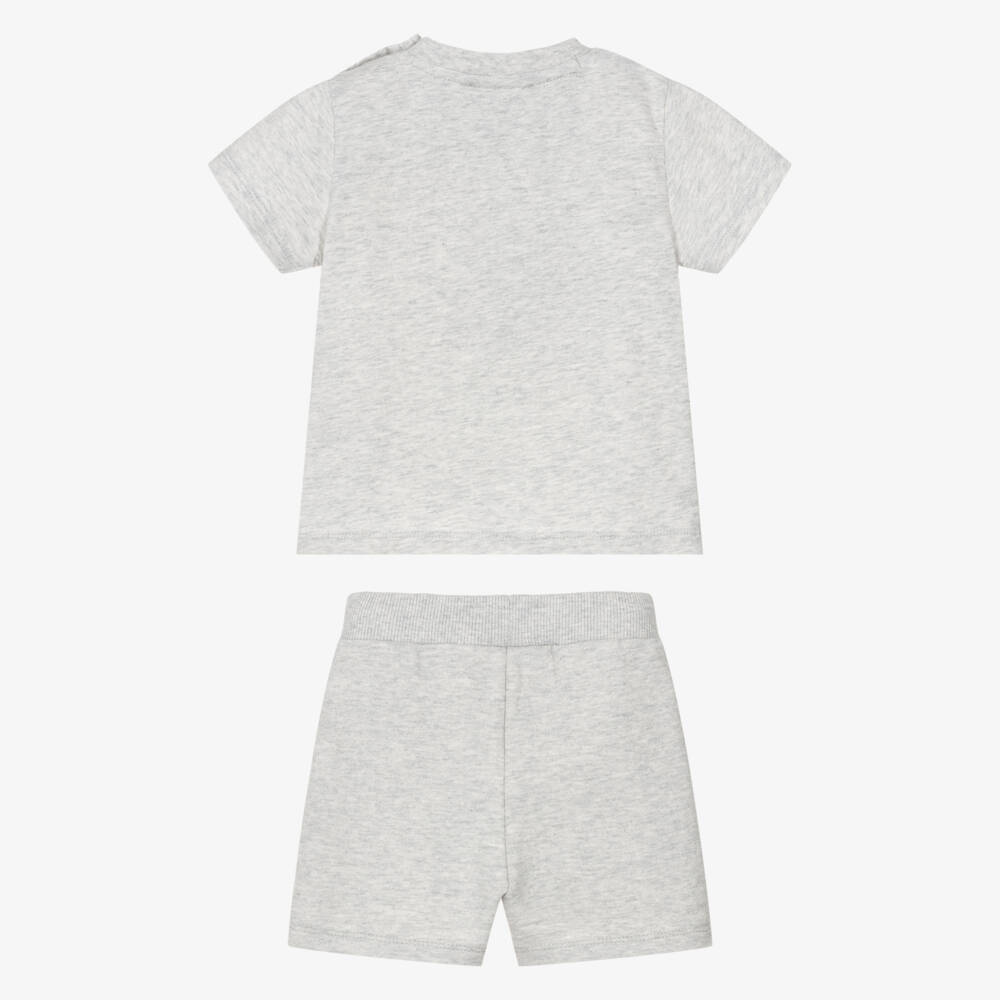 KENZO KIDS-Grey Tiger Logo Shorts Set | Childrensalon Outlet