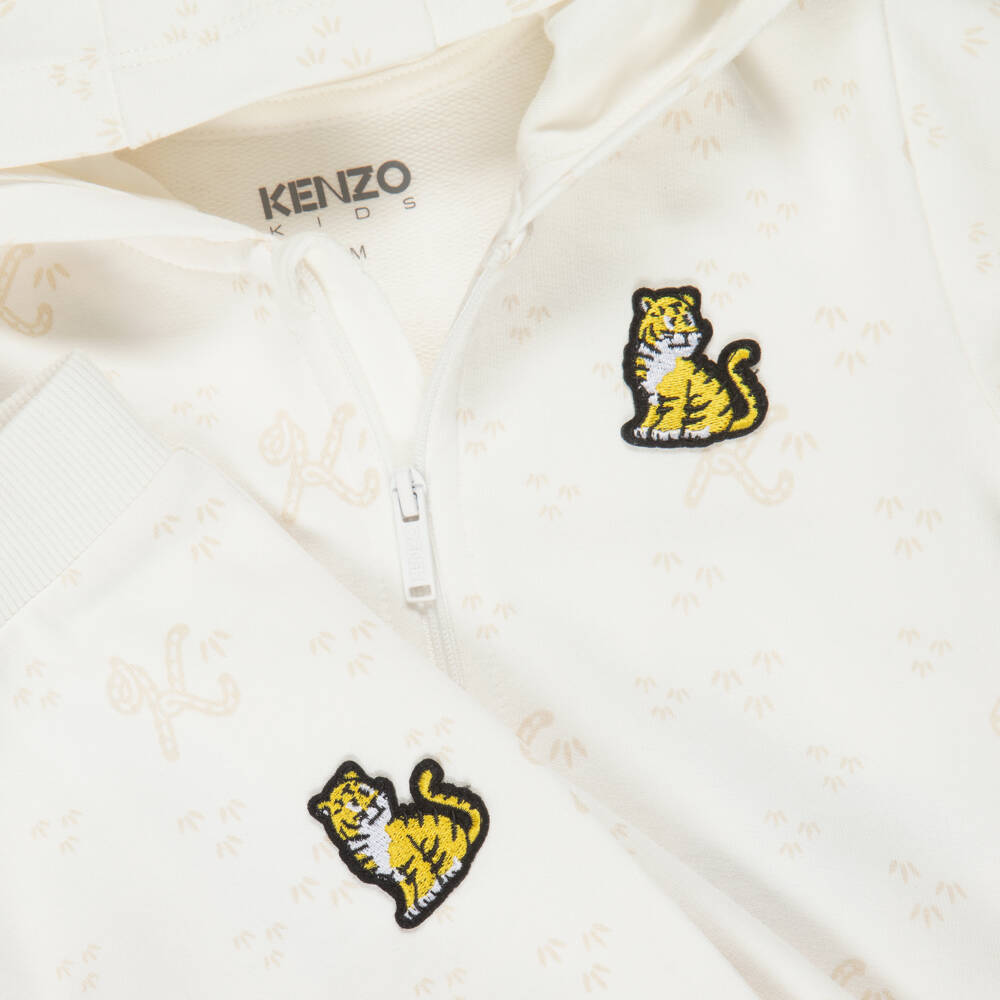 KENZO KIDS-Ivory 3 Piece Tracksuit | Childrensalon Outlet