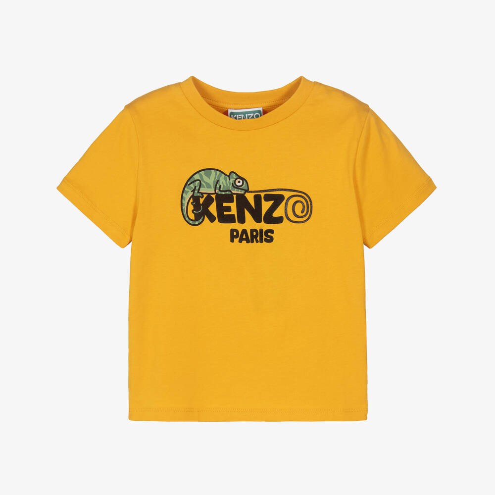 KENZO KIDS-تيشيرت أصفر للأطفال مغامرة الأدغال | Childrensalon Outlet