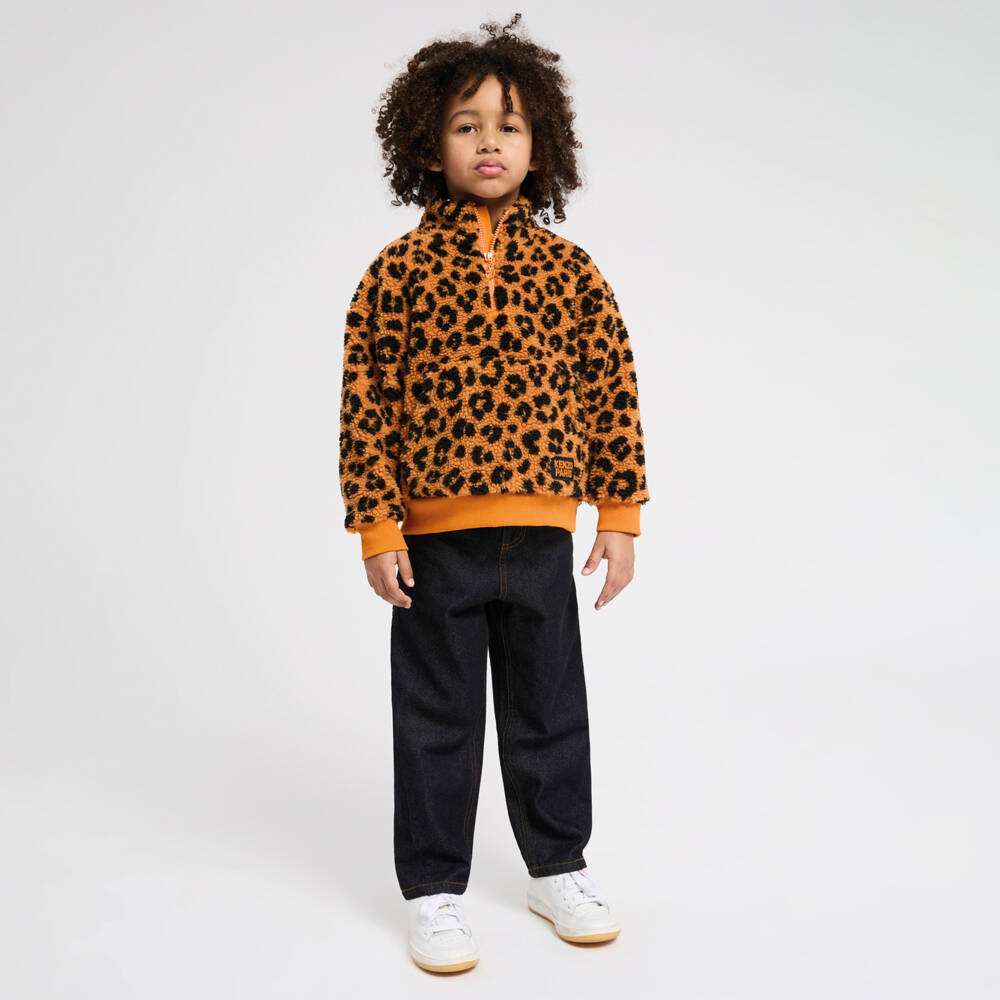 KENZO KIDS-Junior Boys Orange Fleece Jacket | Childrensalon Outlet