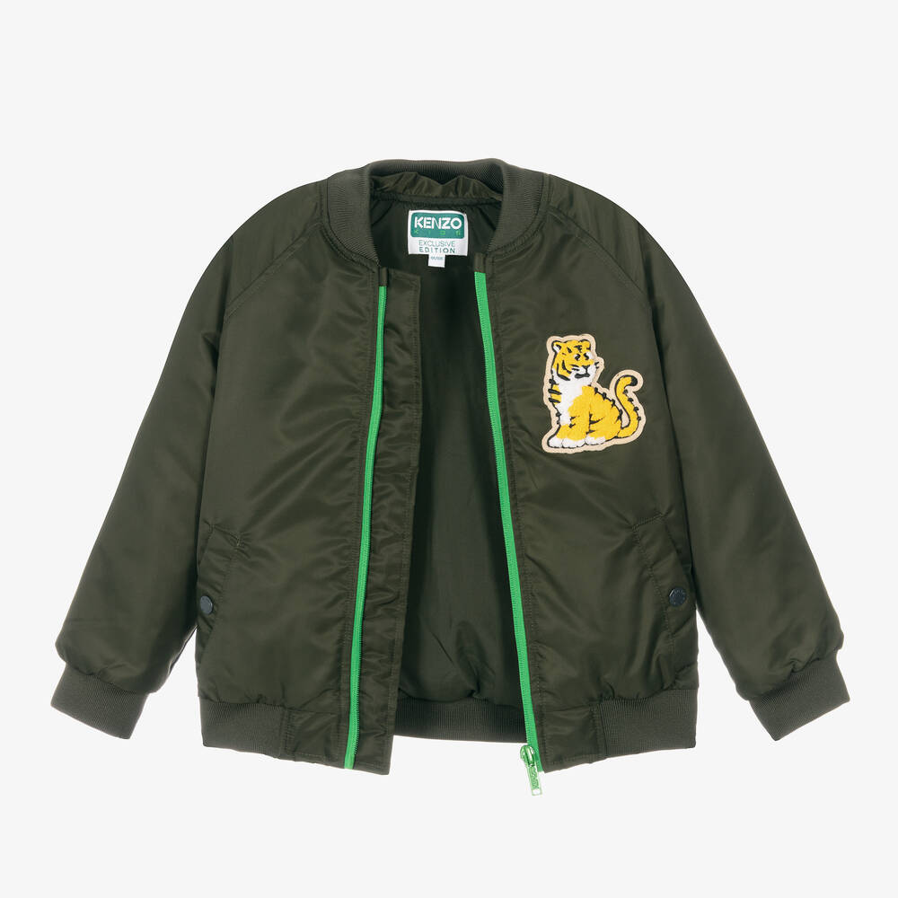 Boys khaki bomber jacket deals