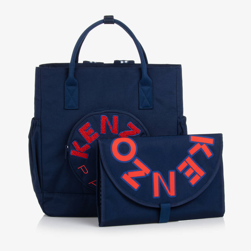 KENZO KIDS - Sac à langer bleu marine 42 cm | Childrensalon