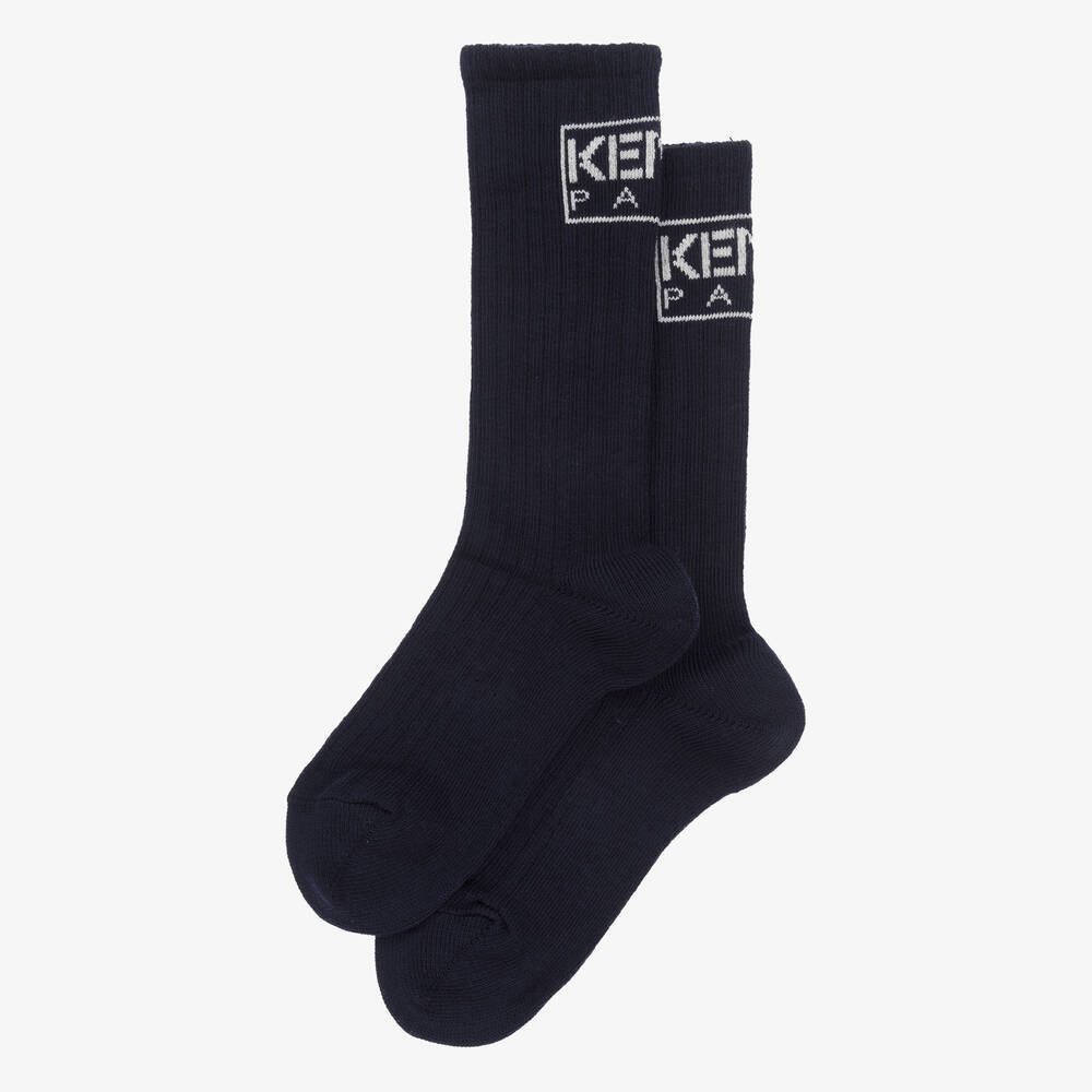 KENZO KIDS-Синие хлопковые носки | Childrensalon Outlet