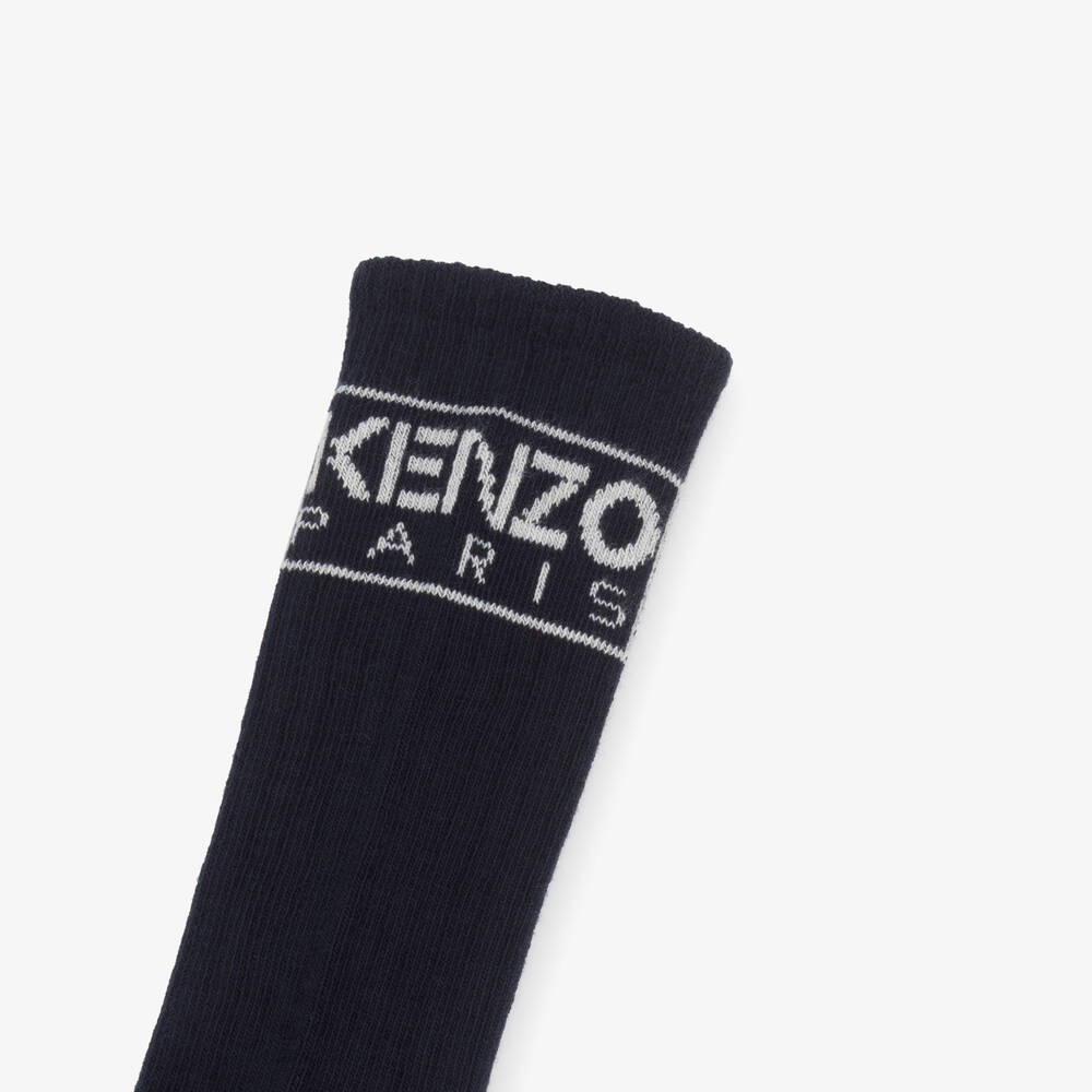KENZO KIDS-Синие хлопковые носки | Childrensalon Outlet
