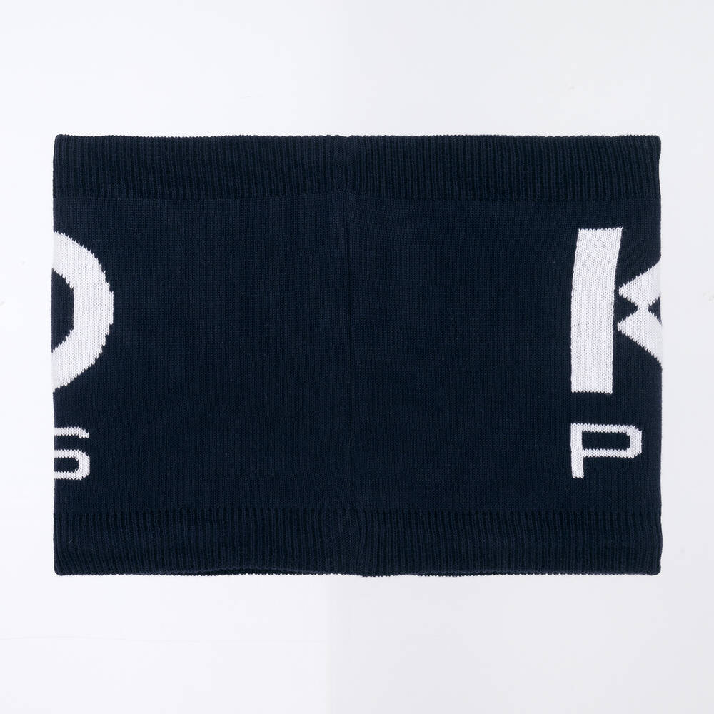 KENZO KIDS-Синий снуд из хлопка и шерсти | Childrensalon Outlet