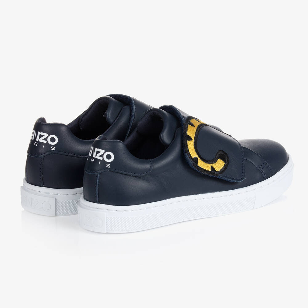 KENZO KIDS-Синие кожаные кроссовки KOTORA | Childrensalon Outlet