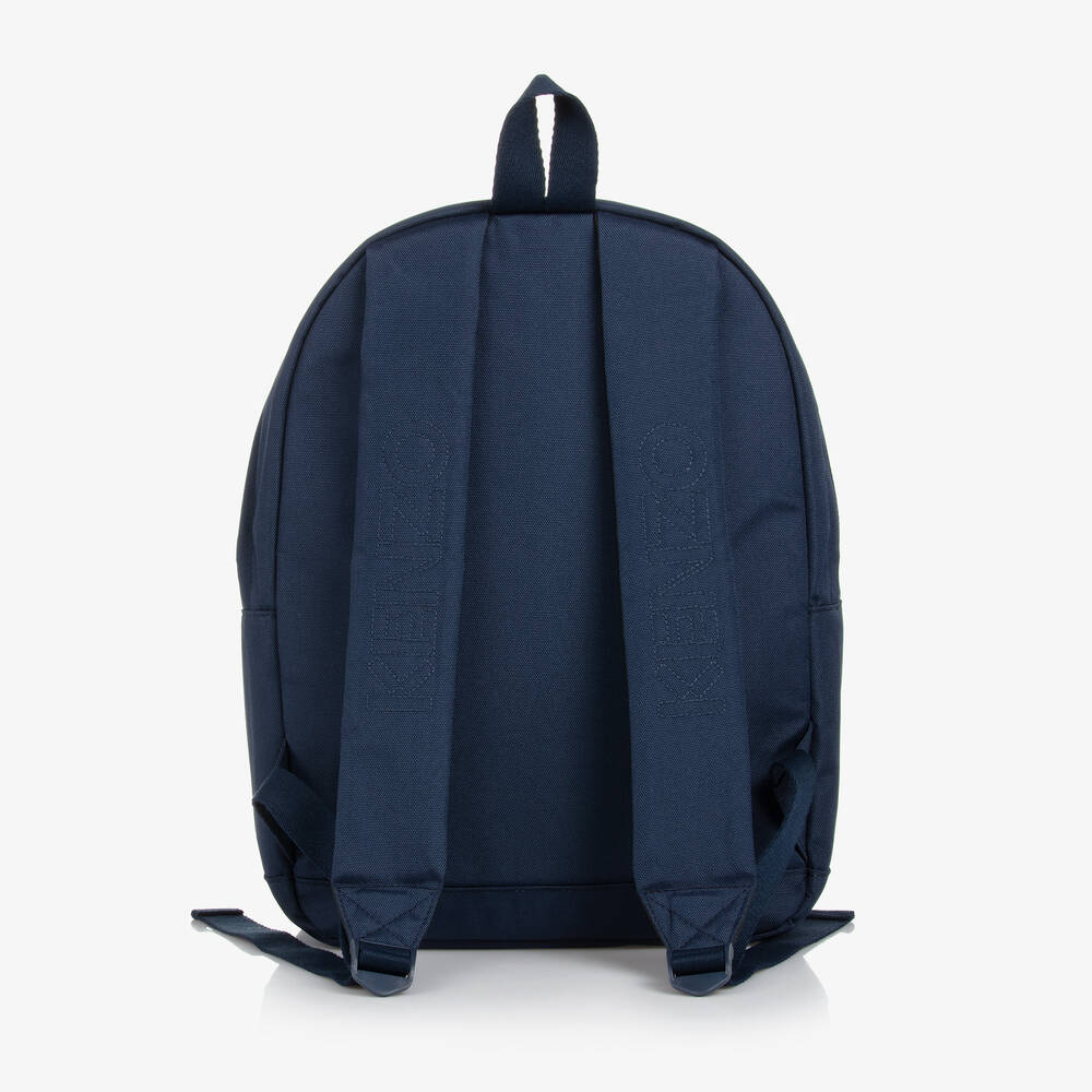 KENZO KIDS-Navy Blue Varsity Tiger Backpack (37cm) | Childrensalon Outlet