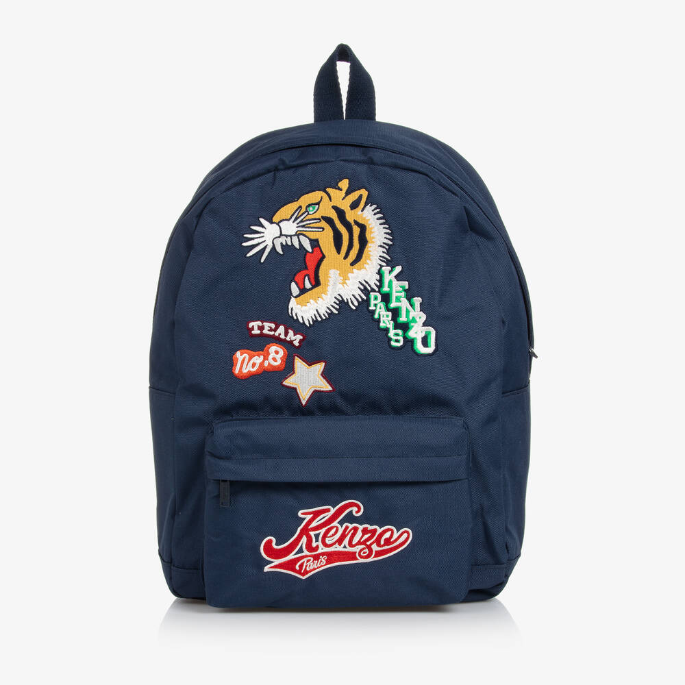 KENZO KIDS - Varsity Tiger Rucksack Navy 37cm | Childrensalon