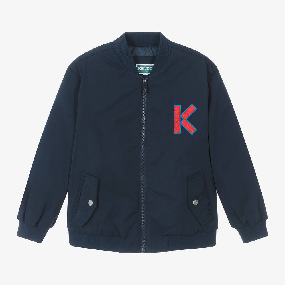 Bomber bleu marine zippe