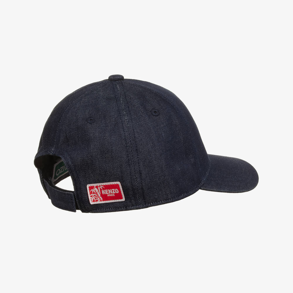 KENZO KIDS-Navy Denim Logo Cap | Childrensalon Outlet