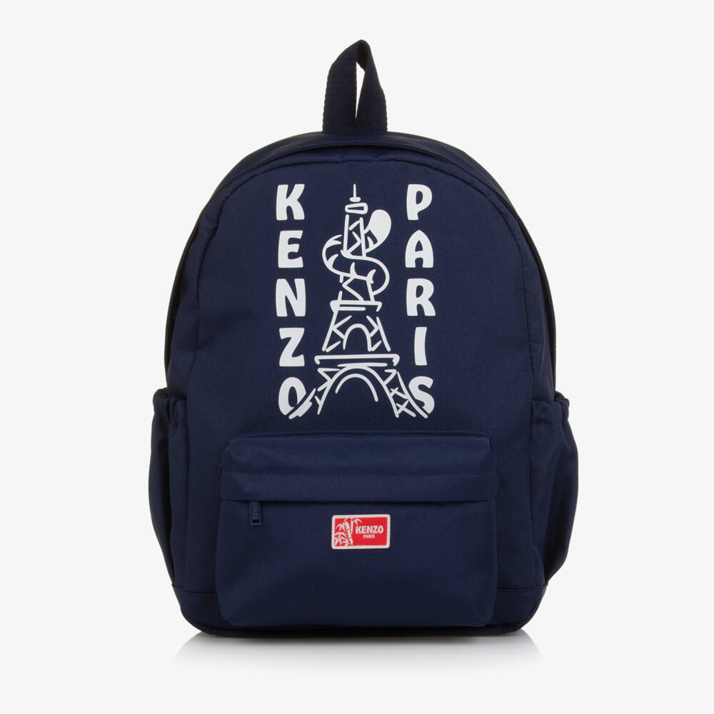 KENZO KIDS-Navy Logo Backpack | Childrensalon Outlet