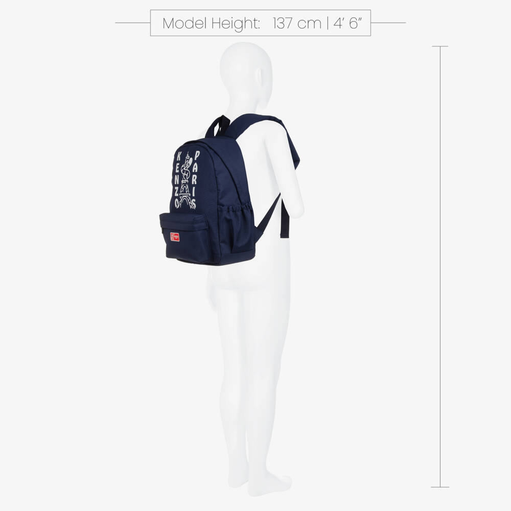 KENZO KIDS-Navy Logo Backpack | Childrensalon Outlet