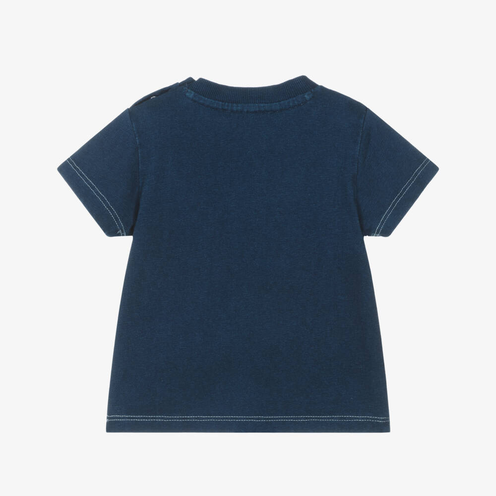 KENZO KIDS-Navy Logo T-shirt | Childrensalon Outlet