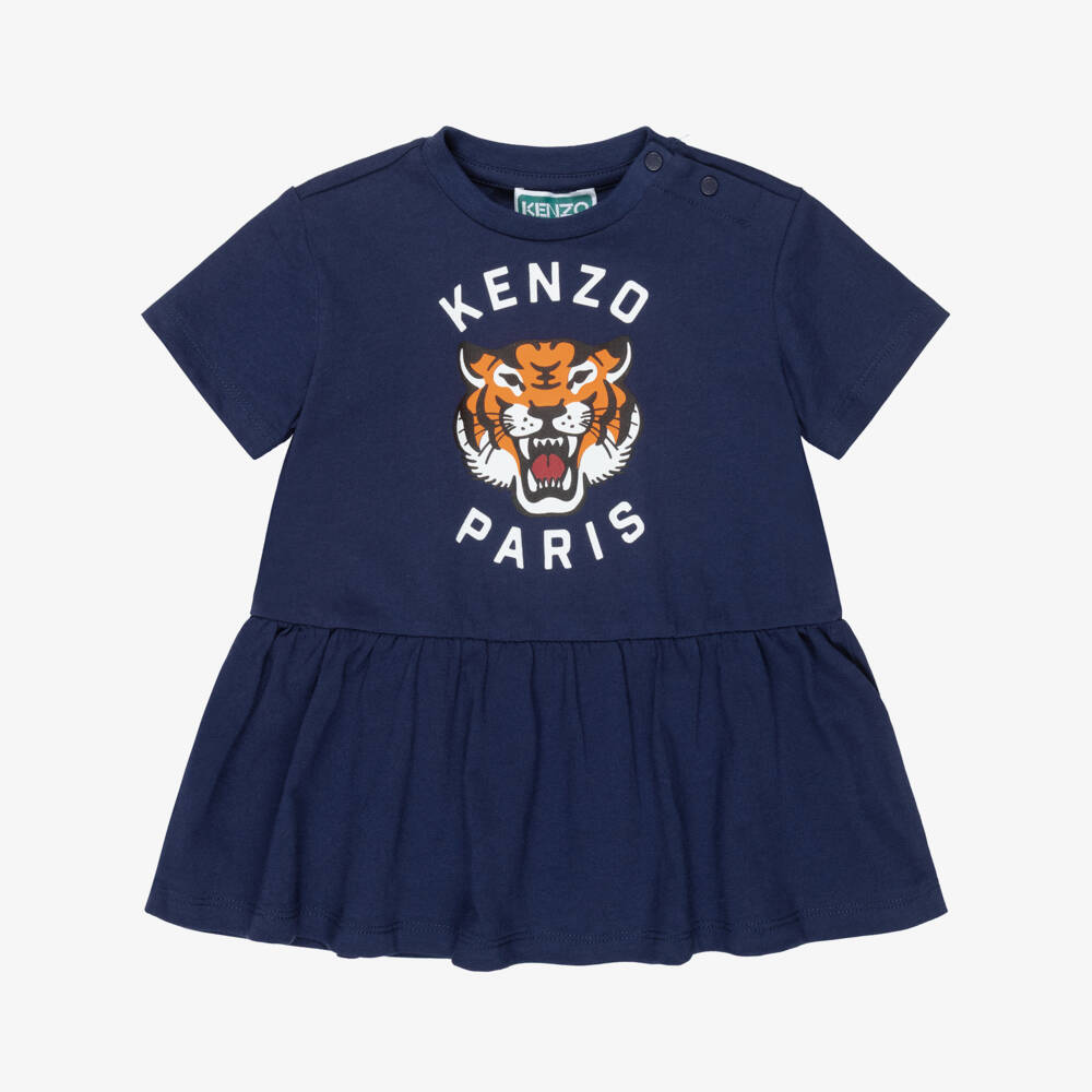 KENZO KIDS-Navy Tiger Dress | Childrensalon Outlet