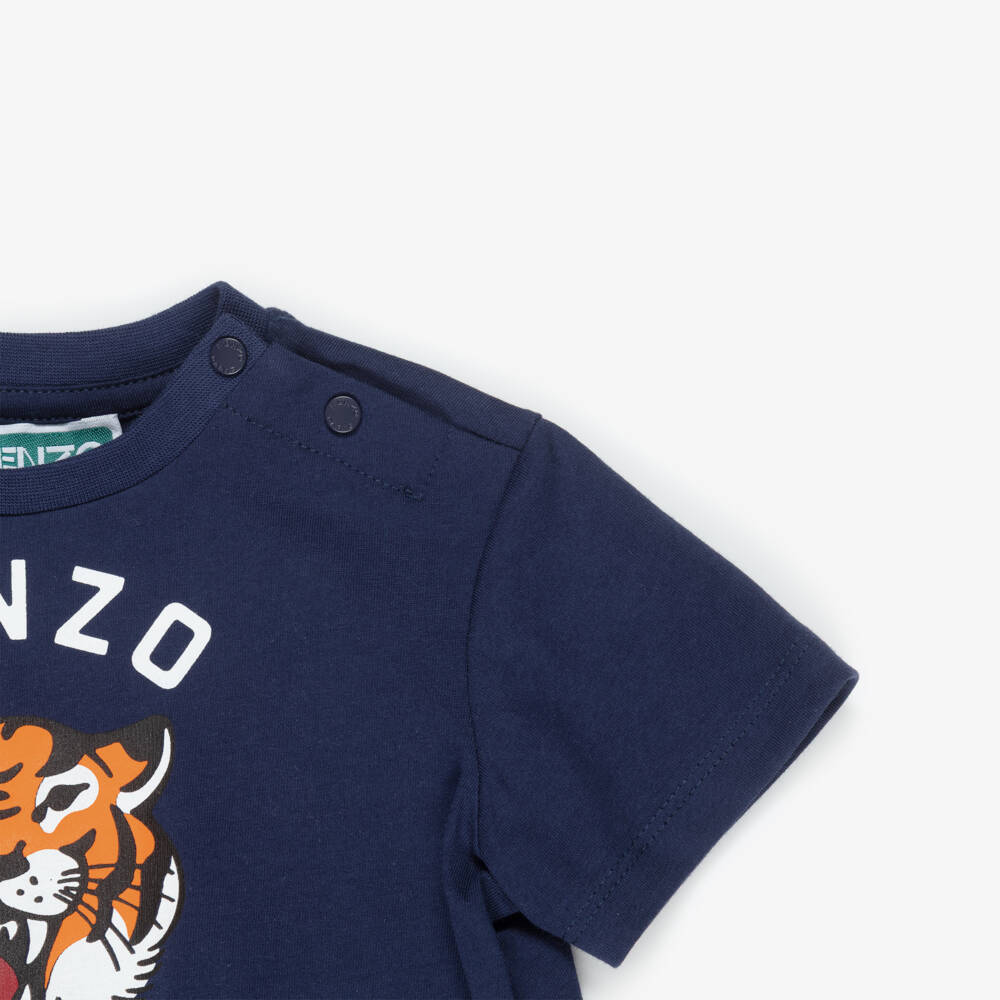 KENZO KIDS-Navy Tiger Dress | Childrensalon Outlet