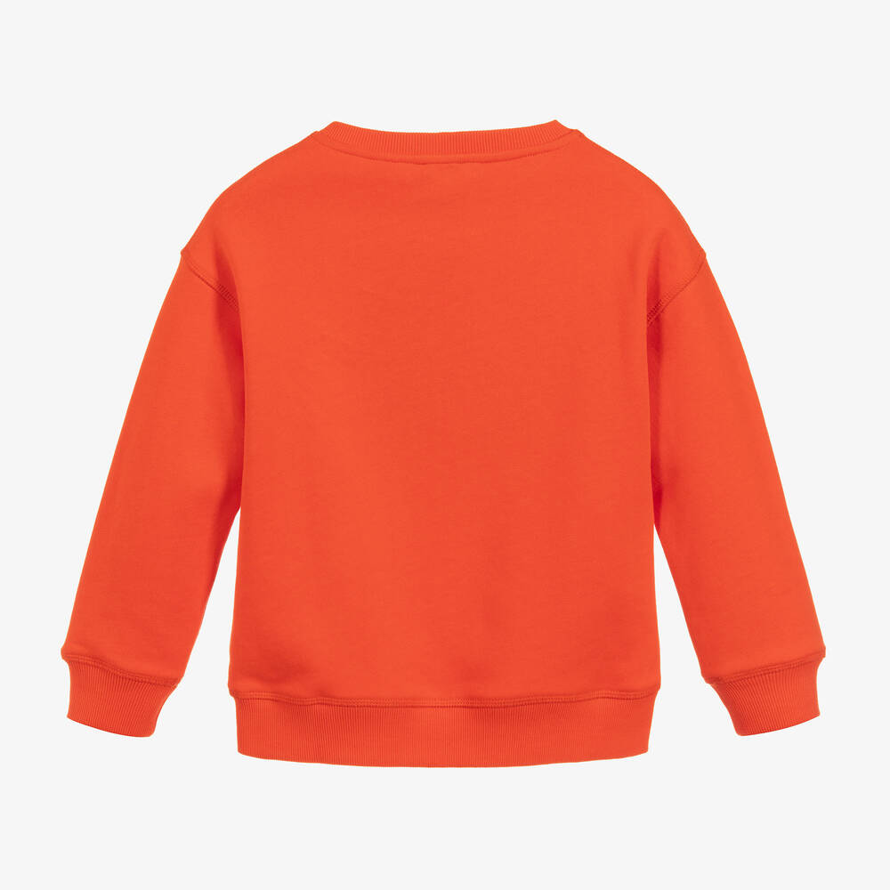 كينزو كيدز-سويتشيرت قطن لون برتقالي | Childrensalon Outlet