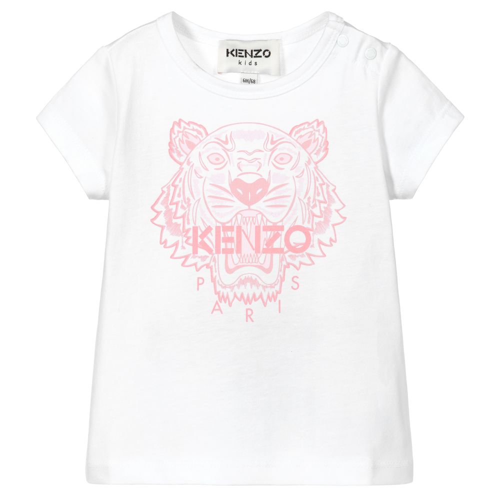 KENZO KIDS - Футболка из органического хлопка с тигром | Childrensalon