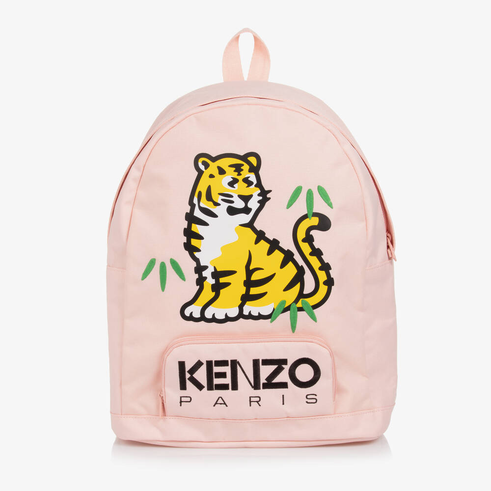 KENZO KIDS - Pale Pink KOTORA Tiger Backpack (37cm) | Childrensalon