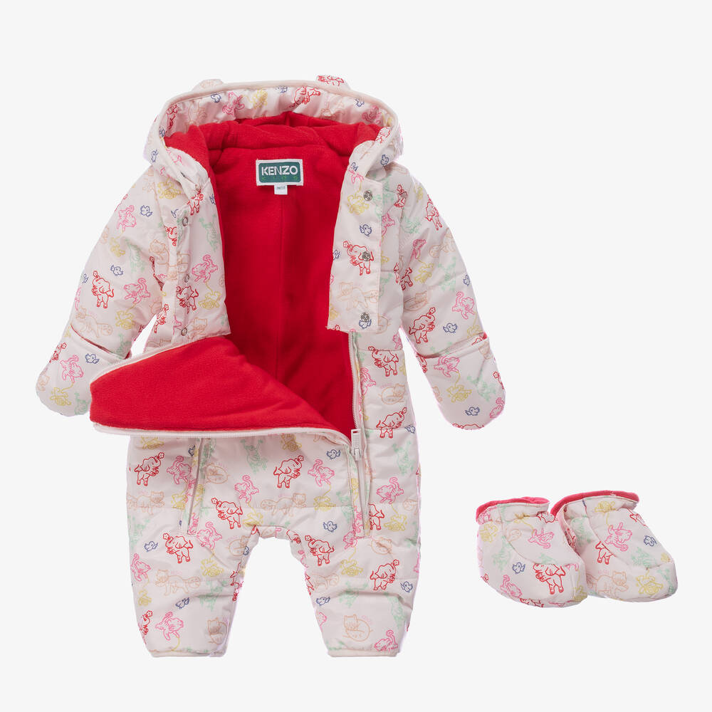 كينزو كيدز-أوفرول للثلج لون زهري للمولودات | Childrensalon Outlet