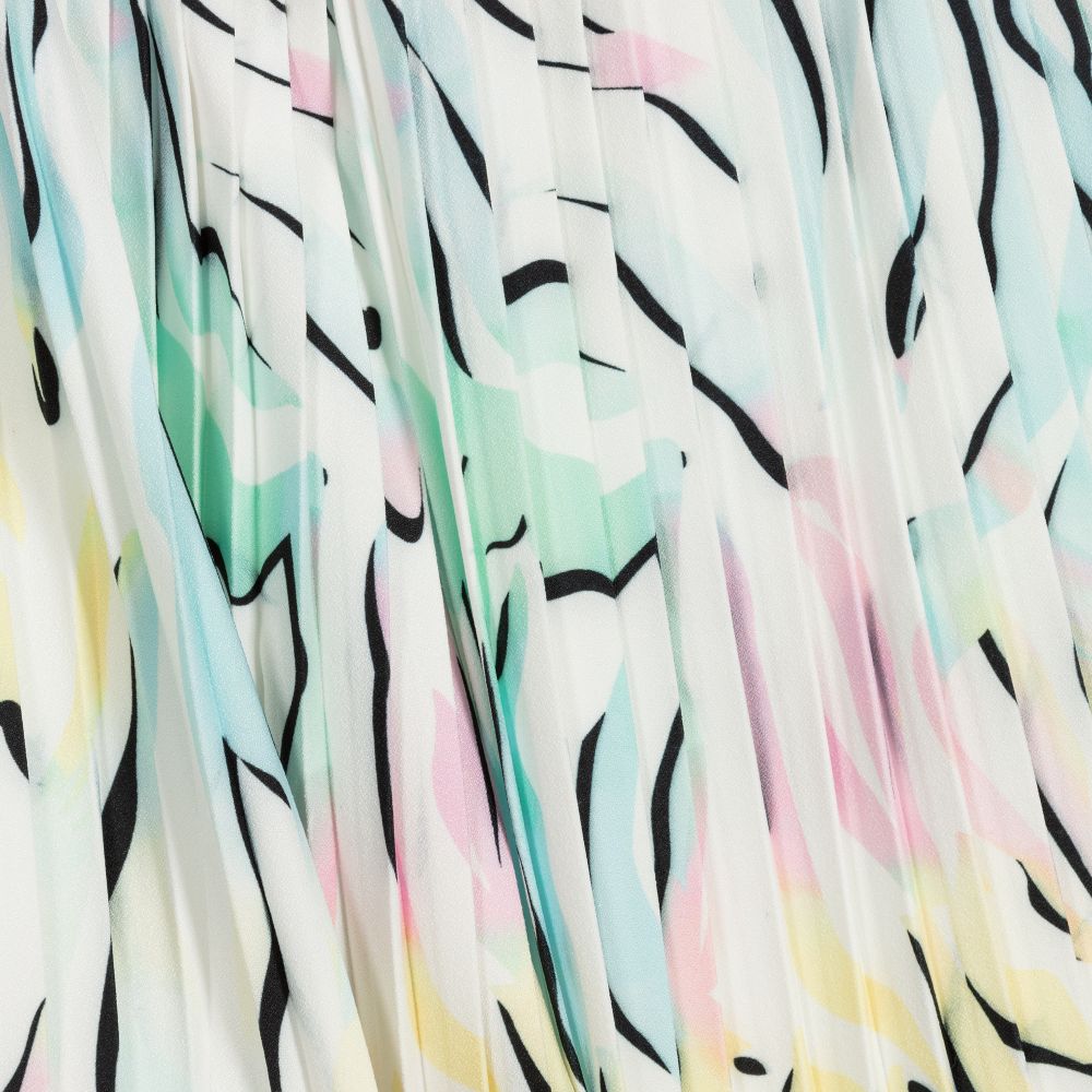 KENZO KIDS-Pink & Blue Pleated Culottes  | Childrensalon Outlet