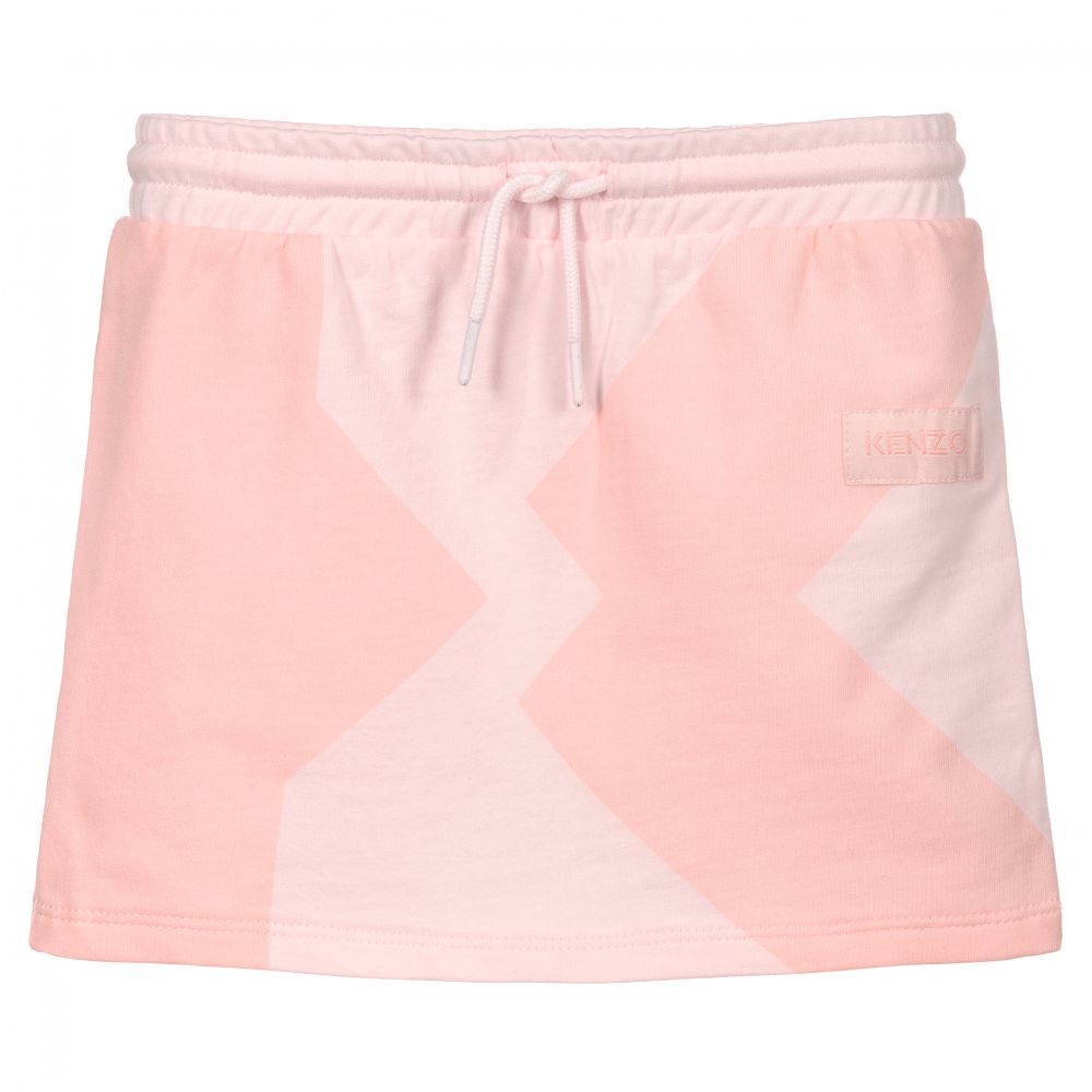 KENZO KIDS - Pink Cotton Jersey Skirt | Childrensalon