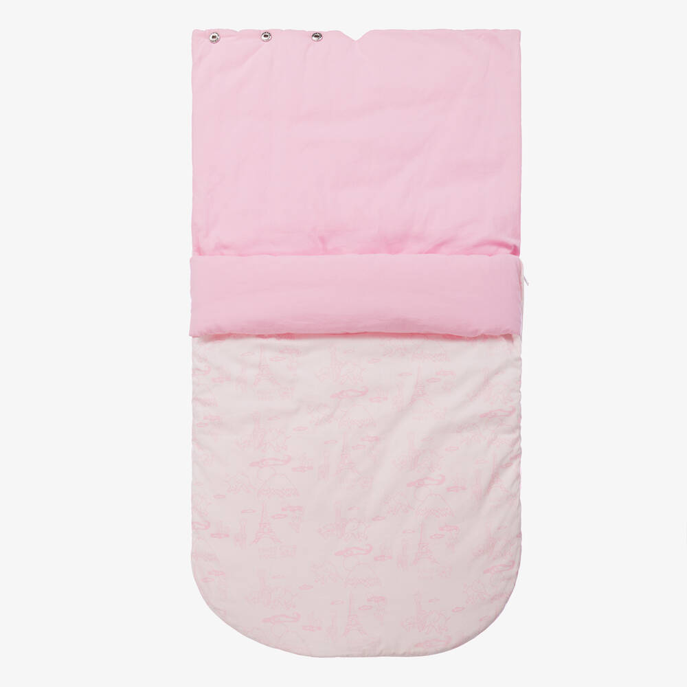 KENZO KIDS-Pink Cotton Mini Iconics Baby Nest (82cm) | Childrensalon Outlet