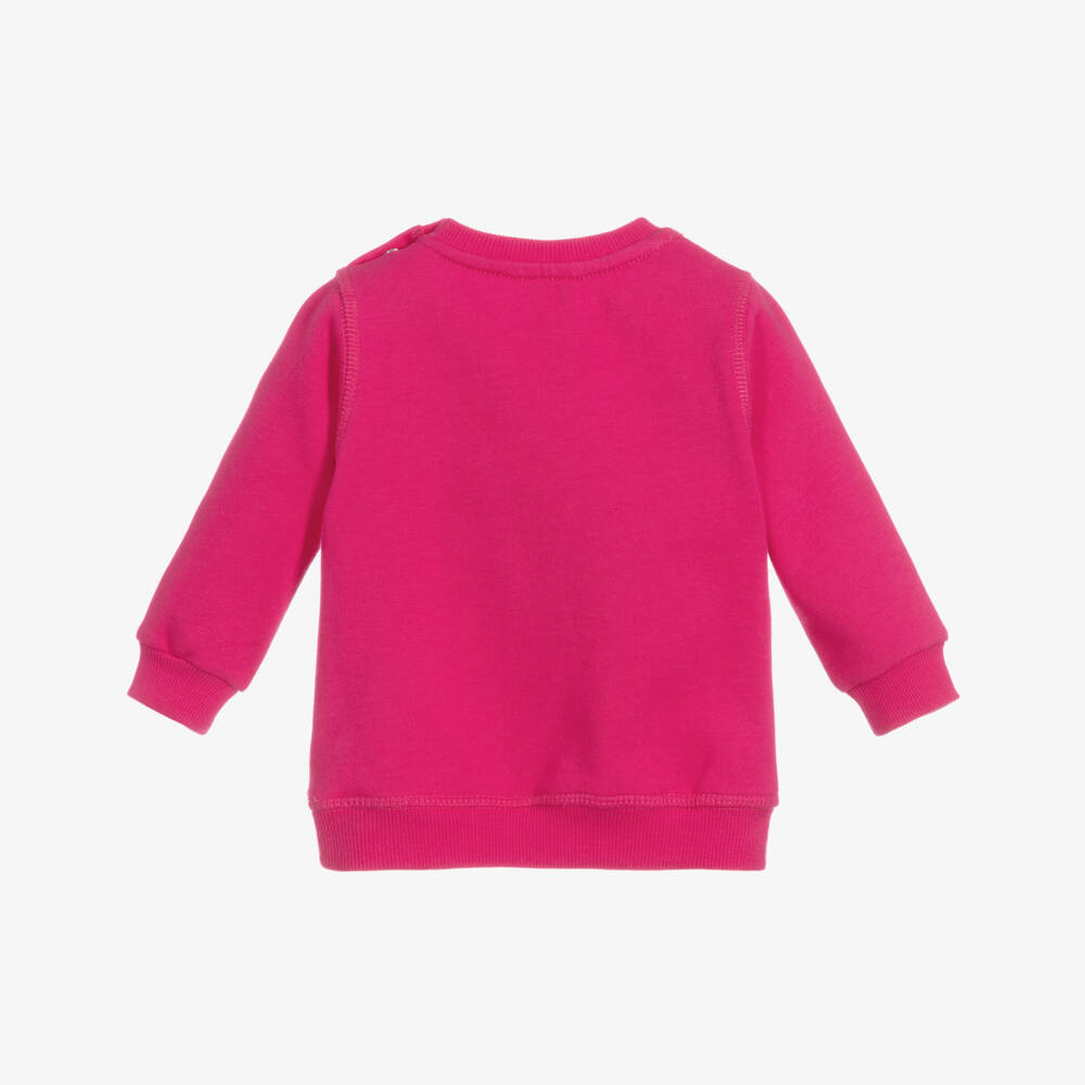 KENZO KIDS-Pink Cotton Tiger Sweatshirt | Childrensalon Outlet