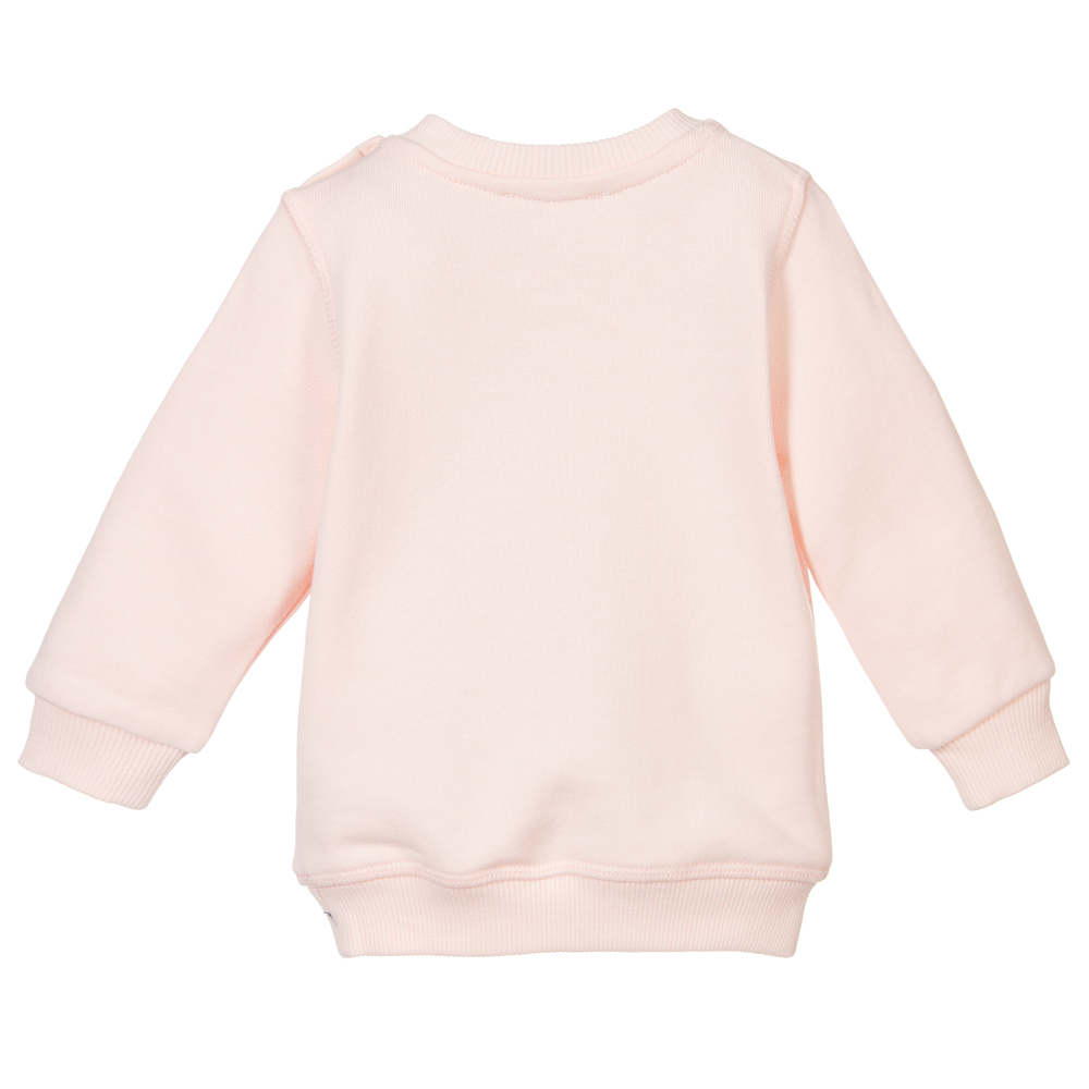 KENZO KIDS Pink Cotton Tiger Sweatshirt Childrensalon Outlet
