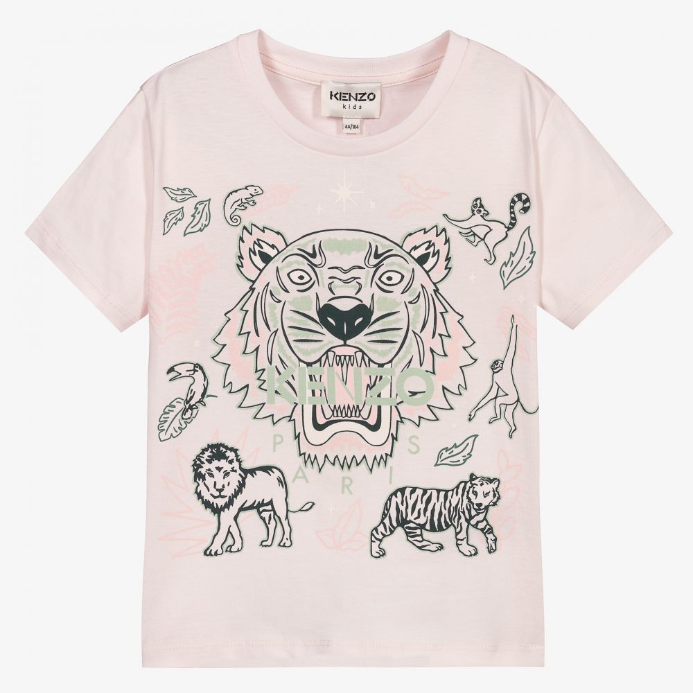 Kenzo pink sale tiger t shirt