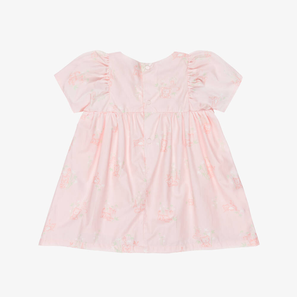 KENZO KIDS-Pink Garden Print Dress Set | Childrensalon Outlet