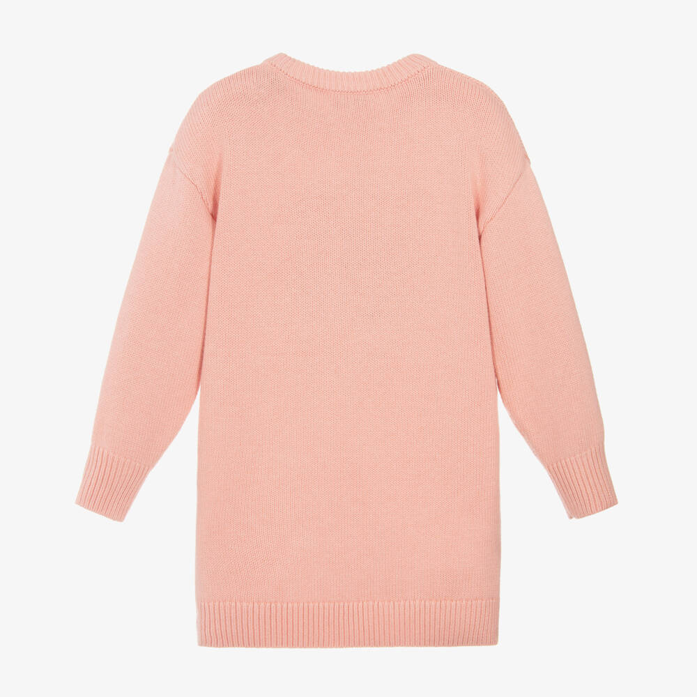 KENZO KIDS-Pink Knitted Tiger Dress | Childrensalon Outlet