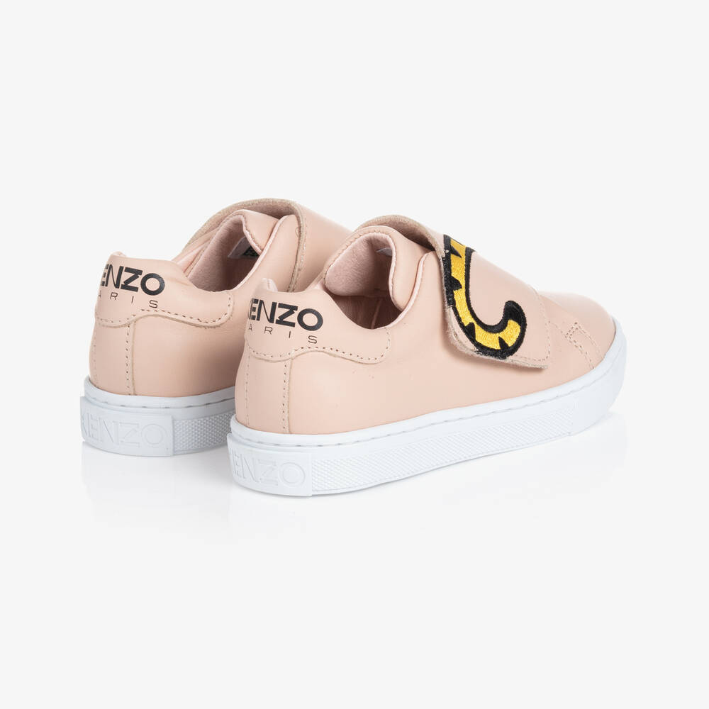 KENZO KIDS-Pink KOTORA Leather Trainers | Childrensalon Outlet