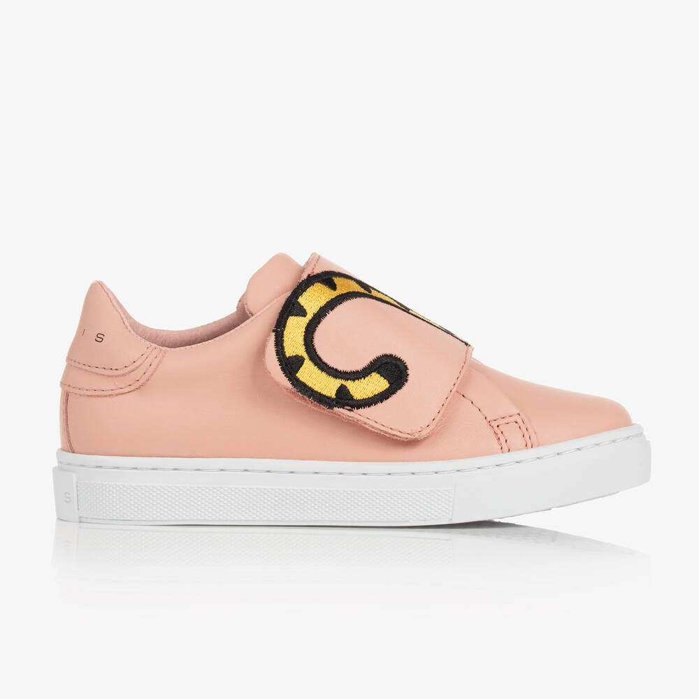 KENZO KIDS-Pink KOTORA Tiger Leather Trainers | Childrensalon Outlet
