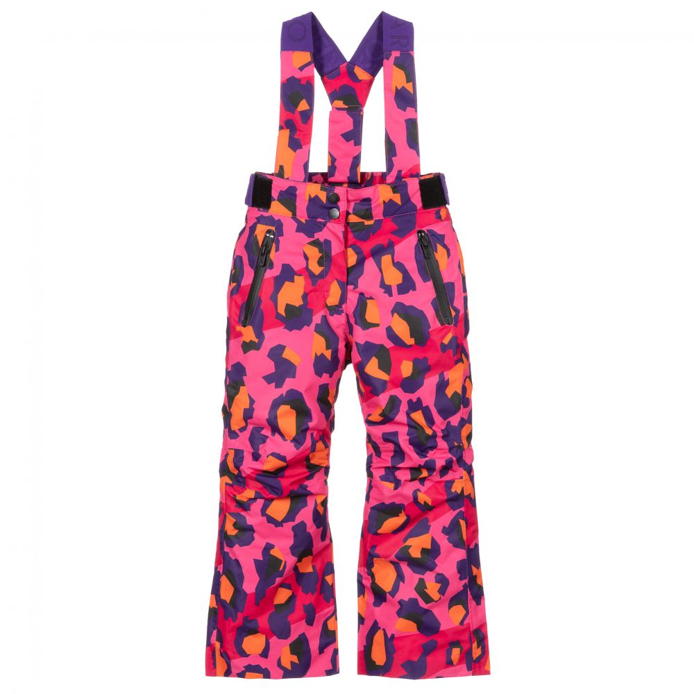 KENZO KIDS - Pink Leopard Print Ski Trousers | Childrensalon