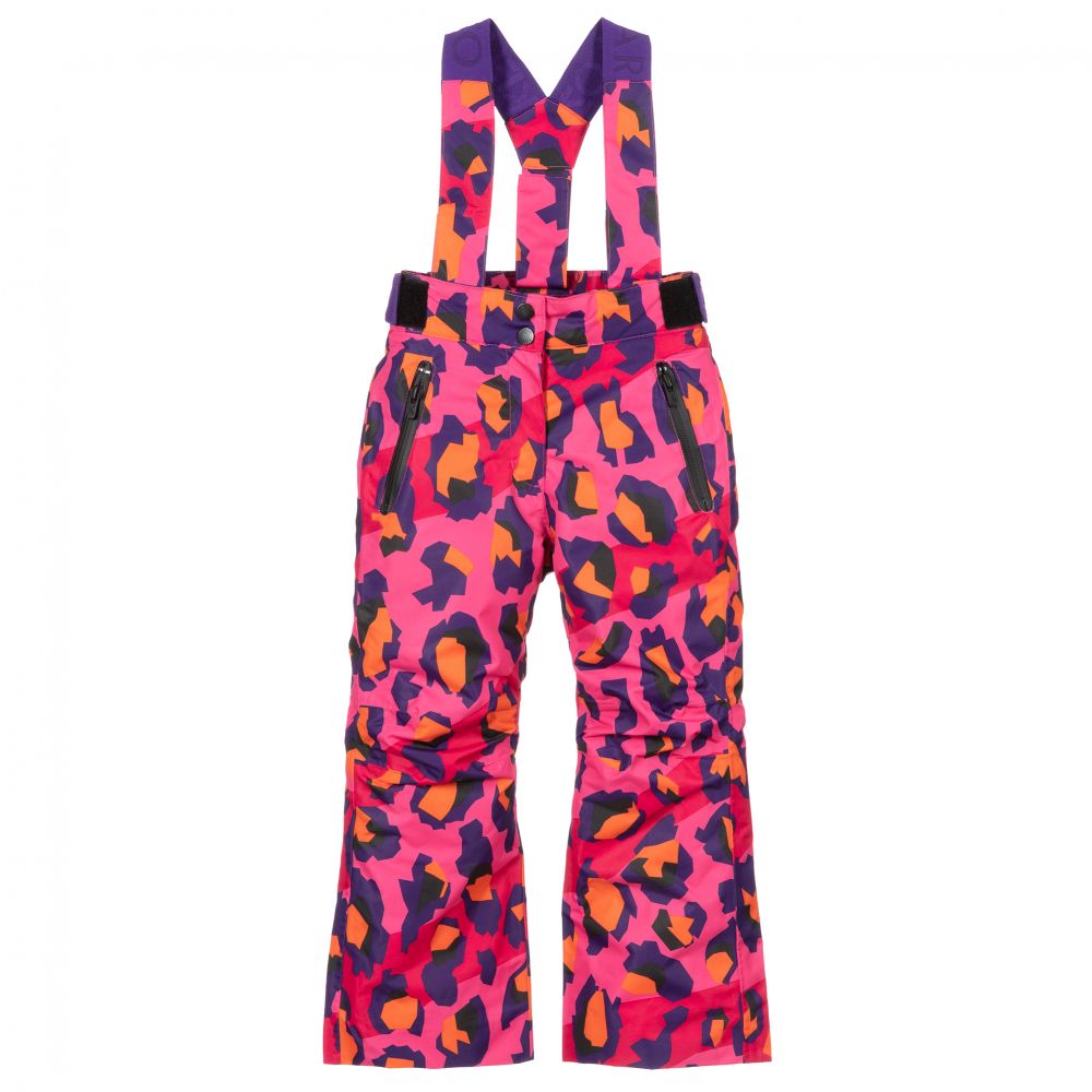 KENZO KIDS Pink Leopard Print Ski Trousers Childrensalon Outlet