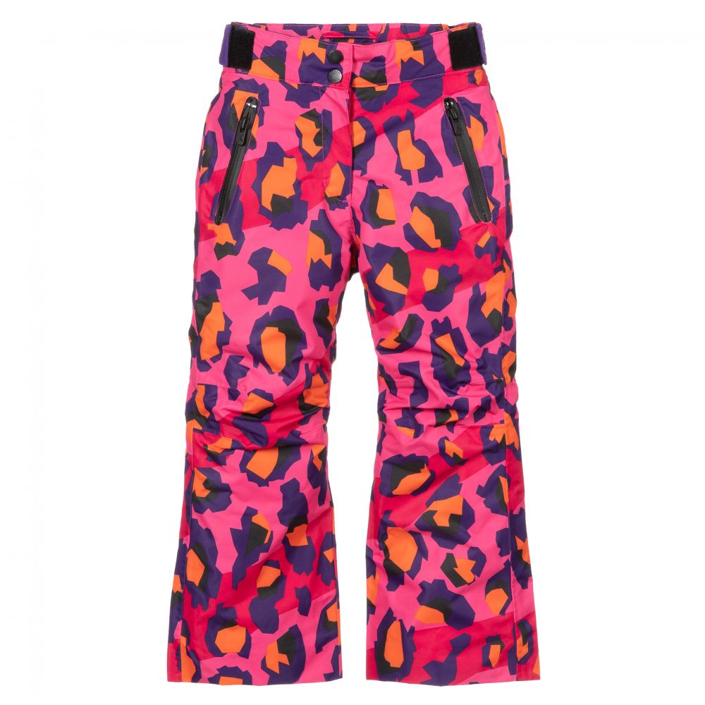 KENZO KIDS Pink Leopard Print Ski Trousers Childrensalon Outlet