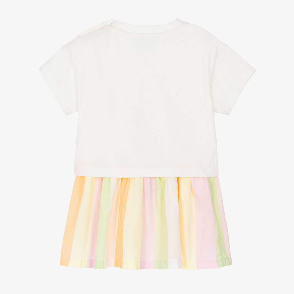 KENZO KIDS-Pink Multi Stripe Dress | Childrensalon Outlet