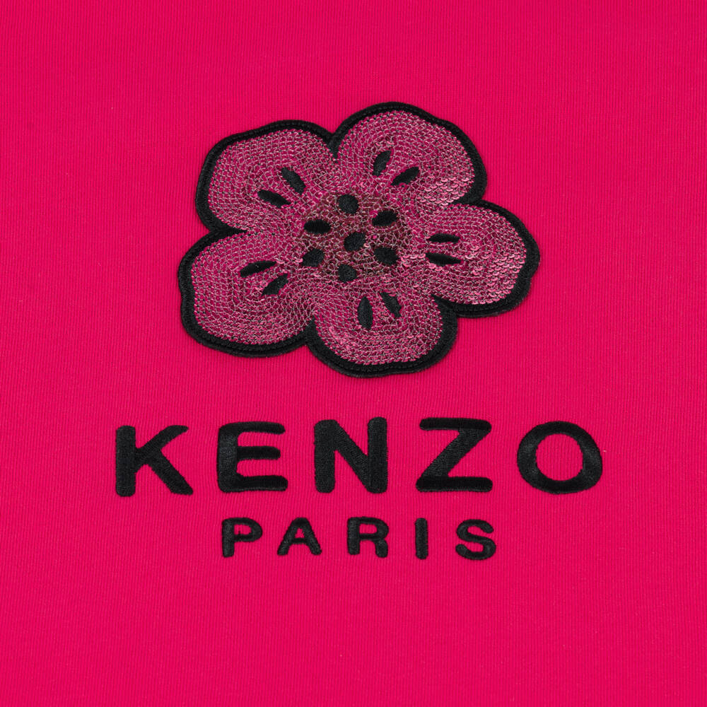 KENZO KIDS-Pink Sweatshirt Dress | Childrensalon Outlet
