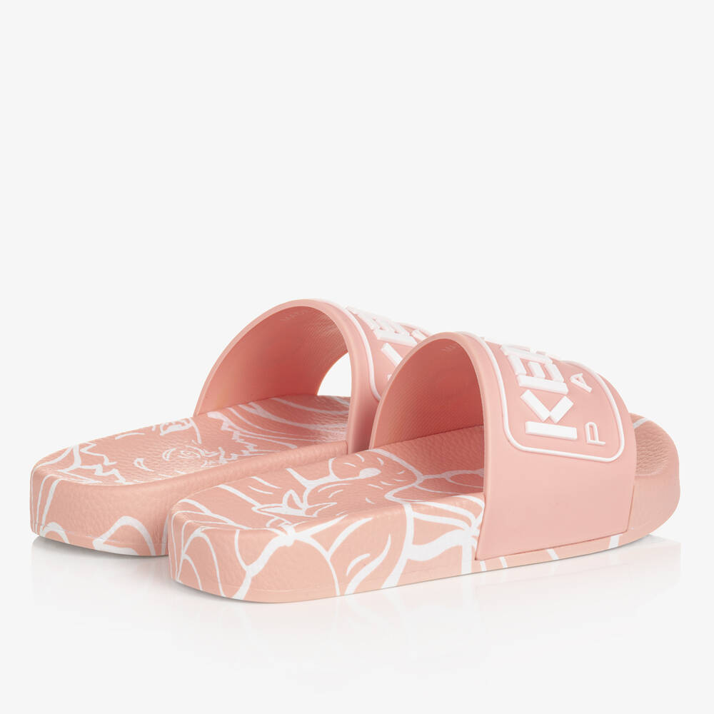 KENZO KIDS-Pink Tiger & Elephant Sliders | Childrensalon Outlet